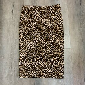 Leopard Print Pencil Skirt